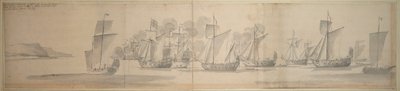Plavba Marie Modenské z Calais do Doveru, 21. listopadu/1. prosince 1673 od Willem van de the Elder Velde