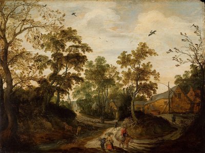 Pohled na vesnici od Willem van den Bundel