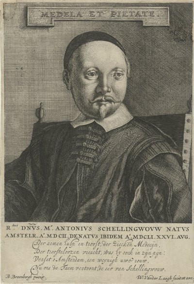 Portrét Antonia Schellingwou od Willem van der Laegh