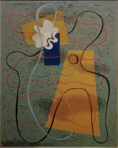 Mušle v modré barvě od Willi Baumeister