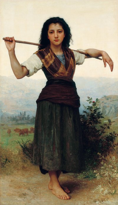 Malá pastýřka od William-Adolphe Bouguereau