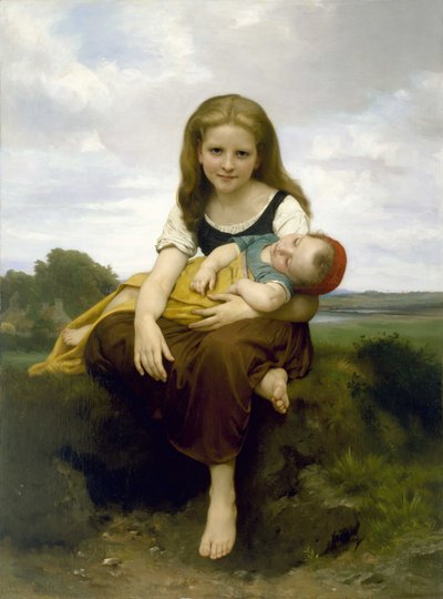 Starší sestra od William-Adolphe Bouguereau