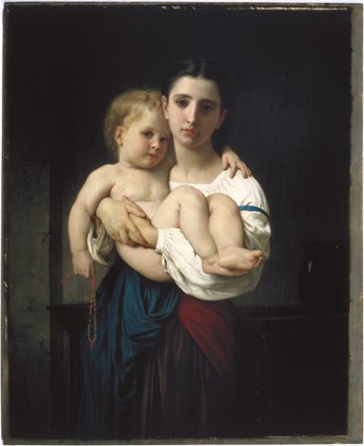 Starší sestra, redukce od William-Adolphe Bouguereau