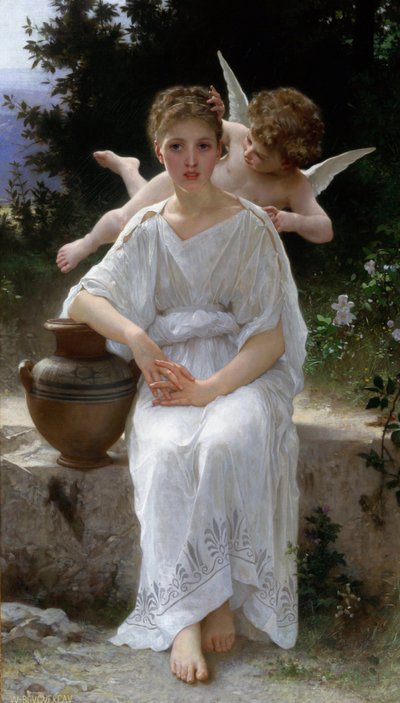 Mladá láska. 19. století (malba) od William-Adolphe Bouguereau