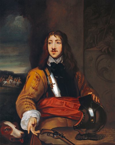 Plukovník Richard Neville nebo sir Charles Lucas (1615-76) c. 1643 (olej na plátně) od William (after) Dobson