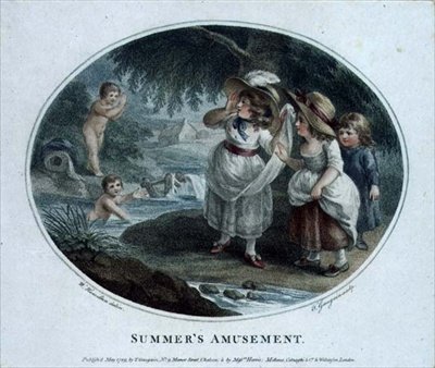 Letní zábava, rytá a hospoda. Thomas Gaugain (1748-1812) od William (after) Hamilton