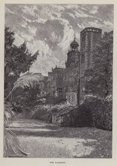 Hatfield House, The Gardens (litho) od William (after) Hatherell