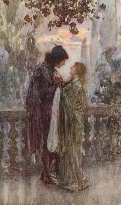 Shakespearův Romeo a Julie: (barevná litografie) od William (after) Hatherell