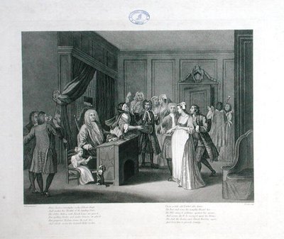 Spravedlnost vítězí, vyryl Thomas Cook (1744-1818) (rytina) od William (after) Hogarth