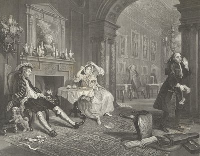 Manželství a la Mode od William (after) Hogarth