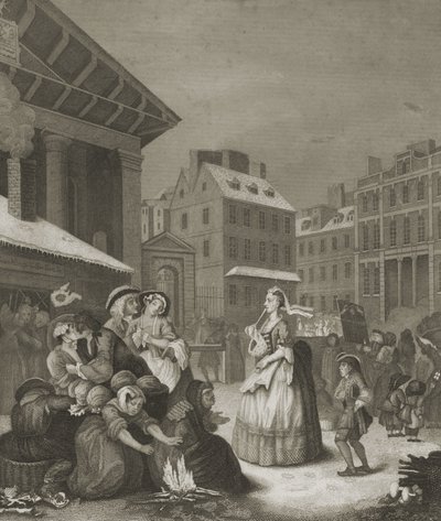 Ráno - londýnské ulice od William (after) Hogarth