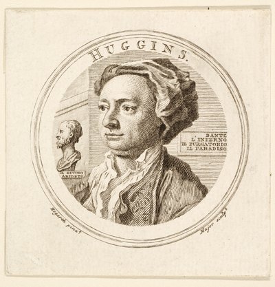 Portrét Williama Hugginse, hospoda. 1760 (rytina) od William (after) Hogarth