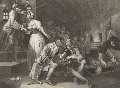 The Thieves Den - od William (after) Hogarth