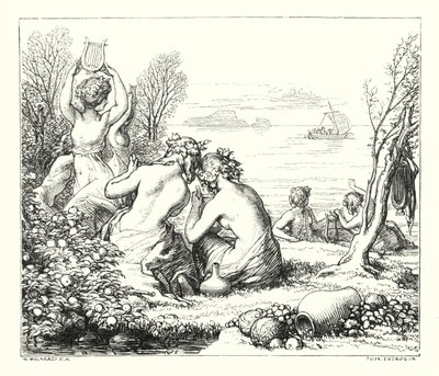 The Sea-Firies (rytina) od William (after) Mulready