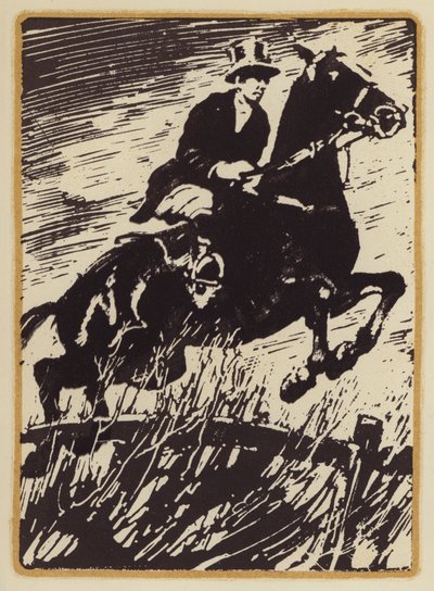 Ilustrace k Memoirs of a Fox-Hunting Man od Siegfrieda Sassoona (dřevořez) od William (after) Nicholson