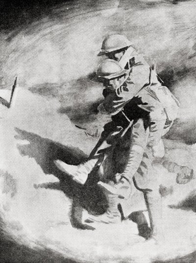 Poilu a Tommy podle obrazu sira Williama Orpena. od William (after) Orpen