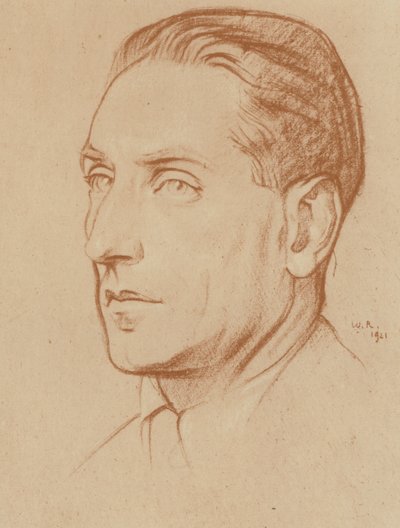 Compton Mackenzie (litho) od William (after) Rothenstein