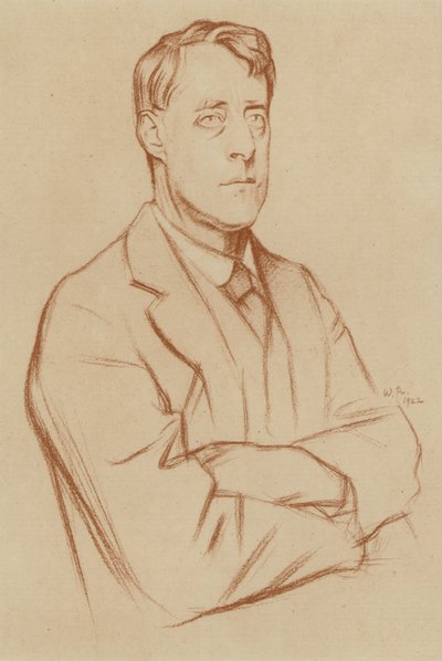 Laurence Binyon (litho) od William (after) Rothenstein