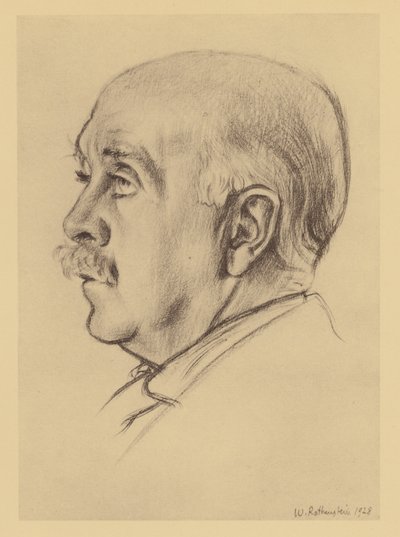 Portrét Maxe Beerbohma (litografie) od William (after) Rothenstein