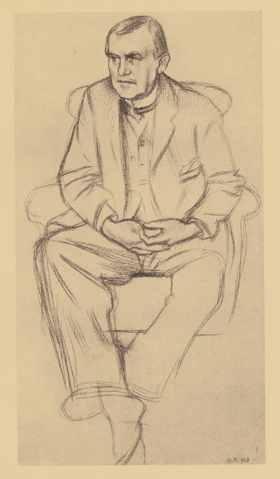 Portrét Philipa Wilsona Steera (litografie) od William (after) Rothenstein