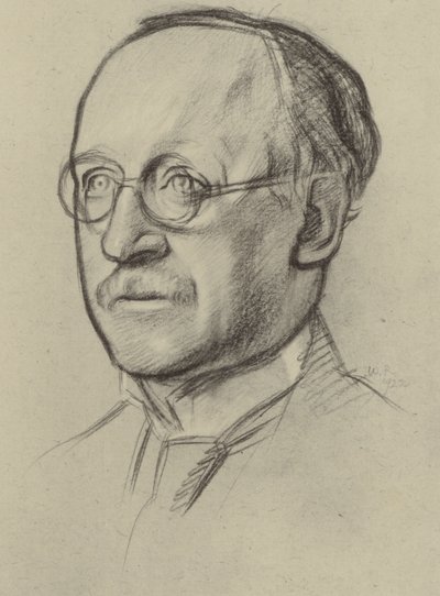 Sir Edwin Lutyens, RA (litho) od William (after) Rothenstein