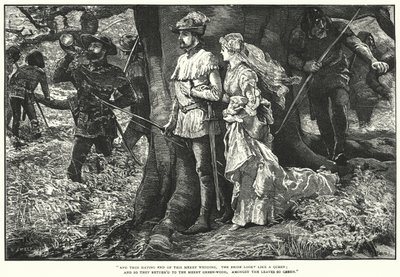 Robin Hood a Allin A Dale (rytina) od William (after) Small