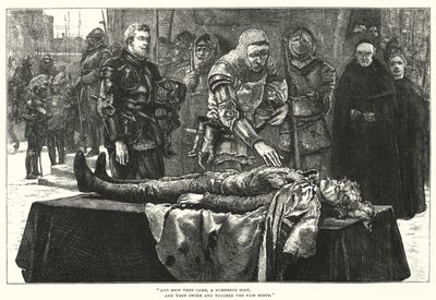The Three Champions Of Liddisdale (rytina) od William (after) Small