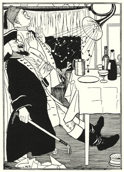 Ilustrace pro Dobrodružství barona Munchausena (rytina) od William (after) Strang