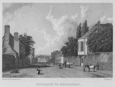 Vchod do Newmarketu (rytina) od William (after) Westall