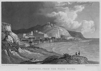 Hastings, z Bílých skal (rytina) od William (after) Westall