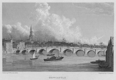 Newcastle (rytina) od William (after) Westall