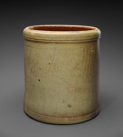 Crock, c. 1880-1905 (solně glazovaná kamenina) od William (attr.to) Saenger