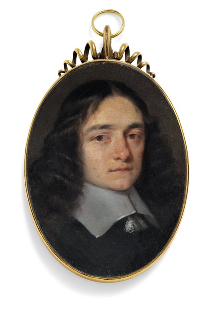 Gentleman dříve zvaný John Milton (olej na mědi) od William (circle of) Dobson