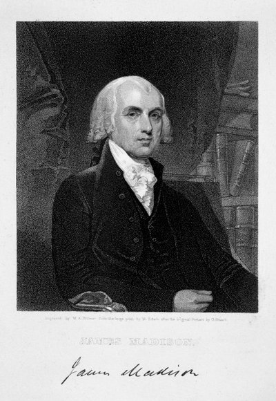 James Madison, 4. prezident Spojených států amerických, 19. století od William A Wilmer