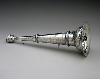 Hasičská trubka, c. 1857 (stříbro) od William Adams