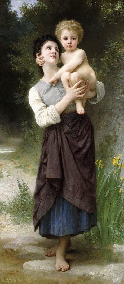 Bratr a sestra, 1887 od William Adolphe Bouguereau