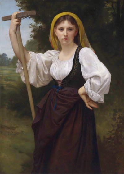Francouzština:  La Faneuse od William Adolphe Bouguereau