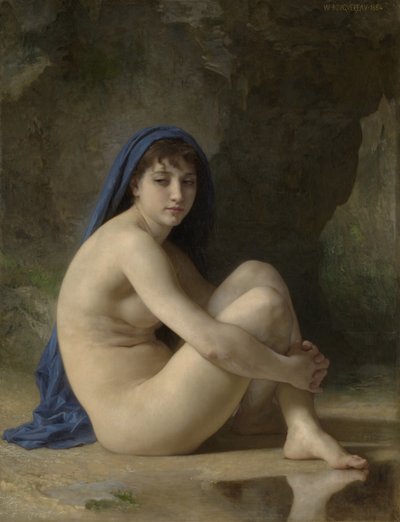 Sedící akt, 1884 od William Adolphe Bouguereau