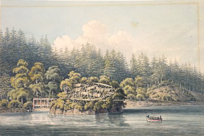 Opuštěná indiánská vesnice, Georgia od William Alexander