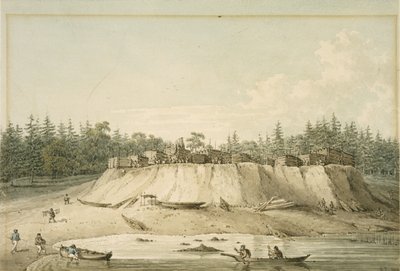 Indiánská vesnice, Point Mudge od William Alexander