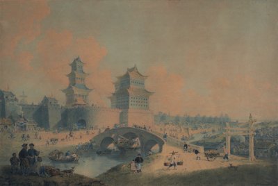 Město Pekin, Ping Tze Muen, jedna ze západních bran Pekinu od William Alexander