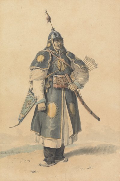 Portrét čínského vojáka od William Alexander