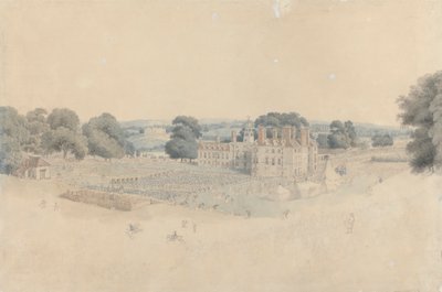 Dinner in Mote Park, Maidstone, po Royal Review of the Kentish Volunteers od William Alexander