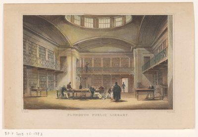 Bibliotheek van Plymouth Plymouth Public Library (název na objektu) od William Alexander Le Petit