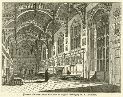 Interiér sálu Christ Church Hall od William Alfred Delamotte