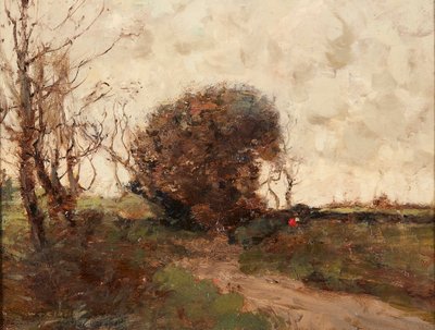 Krajina (olej na panelu) od William Alfred Gibson