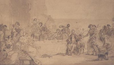 Slavnostní den v Abbotsfordu od William Allan