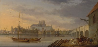 Pohled na Westminsterský most a opatství z jižní strany od William Anderson