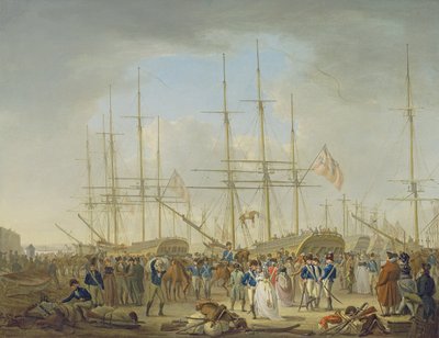 Nástup husarů v Deptfordu od William Anderson