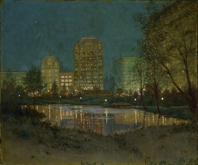 Central Park a Plaza, 1917-1918. od William Anderson Coffin